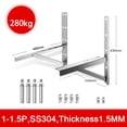 thumbnail image 5 of TOOL1SHOoo Wall Air Conditioner Bracket Heavy Duty AC Rack Outdoor Bracket SS201 2PCS, 5 of 9