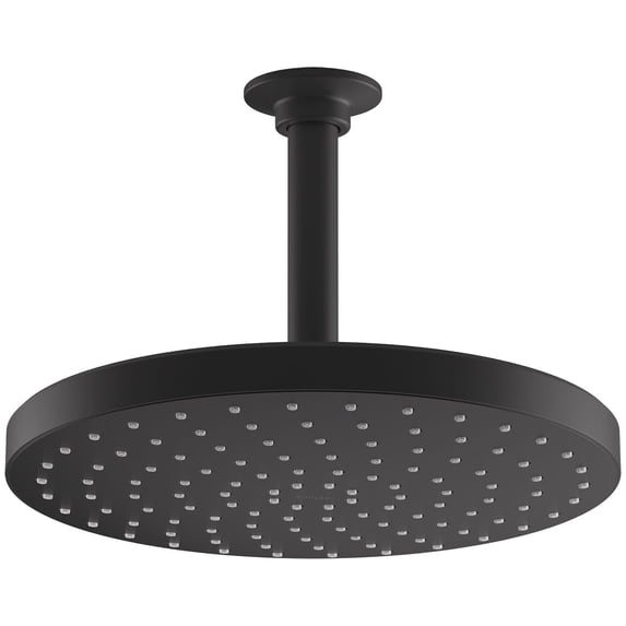 Kohler K-76465 Awaken 2 GPM Single Function Rain Shower Head - Black