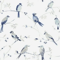 Chesapeake Birdsong Blue Trail Wallpaper