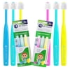 Brilliant Infant Toothbrush, Ages 4–24 Months, Soft Bristles, Round Head, Multi Color, 6-Pack