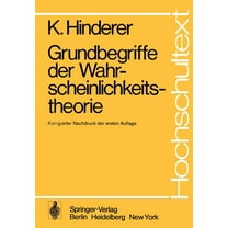 Hochschultext Grundbegriffe Der Wahrscheinlichkeitstheorie, (Paperback)