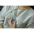 thumbnail image 6 of Silver Plated Enamel Locket Necklace 45mm Chinese Style Handmade Pendant with Cord Vintage Jewelry Gift for Women, 6 of 6