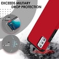 thumbnail image 6 of MK Dual Layer (Shockproof Protection Magnetic Mount Back) Protective Armor Cover Case for Nokia G310 5G (with LED Keychain Light) - Red, 6 of 8