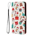 thumbnail image 4 of Allytechgroup Christmas Series Case for Samsung Galaxy S25+ Plus, Stylish Pattern PU Leather TPU Interior Flip Wallet Cards Slots Cash Pocket Hand Wrist Shockproof Phone Cover for Women Men, 4 of 11