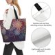 thumbnail image 3 of Fotbe Fireworks2 Bolsa Tote Estética de Lona con Estampado para Mujer - Bolsa Reutilizable de Hombro Casual para Vacaciones, Compras, Trabajo y Gimnasio, 3 of 8