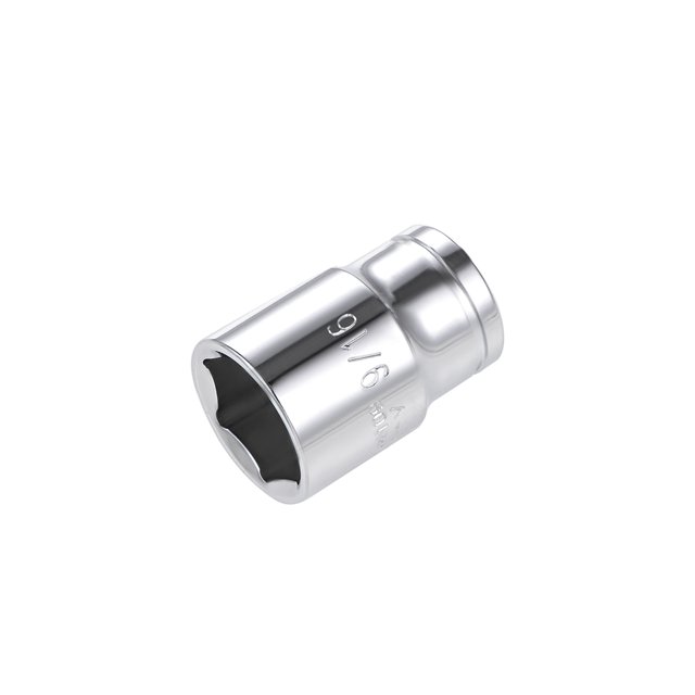 Unique Bargains 3/8 Inch Drive 6 Point Shallow Socket 9/16 Inch Cr-v Steel