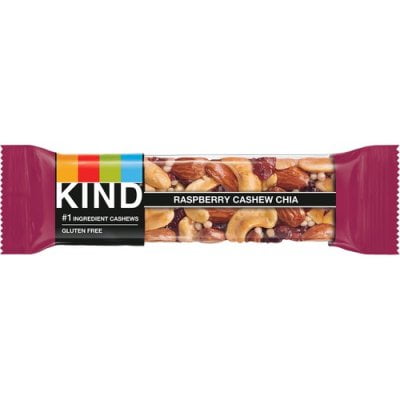 KIND Fruit and Nut Bars Raspberry Cashew and Chia 1.4 oz Bar 12/Box (19989)