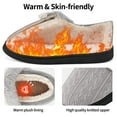 thumbnail image 3 of Ecetana Women's Fuzzy Slippers Memory Foam Closed Back Slippers Non-slip Warm House Shoes, 3 of 6