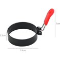thumbnail image 2 of Egg Ring,Kitchen Stainless Steel Fried Egg Pancake Ring Silicone Handle Egg Frying Mold Pancake Shaper(4PCS/Set), 2 of 7