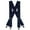 Navy Blue, variant on Welch  2 Inch Wide X-Back Casual Clip-End Suspender (Men)