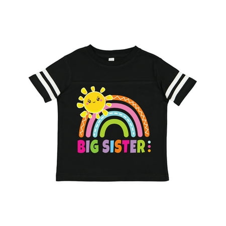 

Inktastic Family Big Sister with Rainbow Gift Toddler Toddler Girl T-Shirt