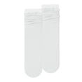 thumbnail image 4 of ZACPNCV 1 Pair Girls Ruffle Socks Cute Frilly Crew Socks for Toddler Kids Breathable Ribbed Knit Ankle Socks School Uniform Socks C-White, 4 of 6