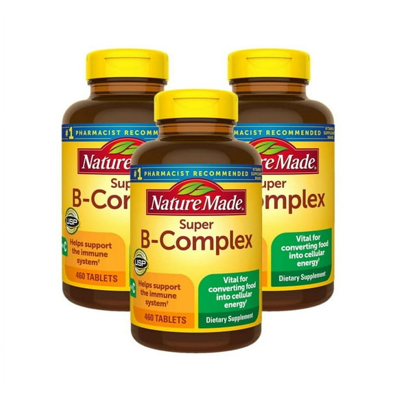 3 Pack | Nature Made Super B-Complex, 460 Tablets