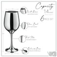 thumbnail image 6 of Vikko Dcor Wine Glasses,14 Oz Fancy Wine Glass With Stem For Red And White Wine, Thick And Durable Wine Glass, Dishwasher Safe, Great For Wine Tasting, Set Of 6, 6 of 6