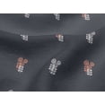 thumbnail image 4 of oneOone Viscose Jersey Gray Fabric Leaves Block Craft Projects Decor Fabric Printed By The Yard 60 Inch Wide, 4 of 5