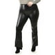 thumbnail image 5 of Pantalon flare tipo vinipiel Roman Fashion / Tallas Extras, 079 (Negro) negro 36, 5 of 6