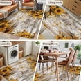 thumbnail image 5 of Area Rugs for Living Room Bedroom, Farmhouse Sunflower 4'x6' Rug Washable Carpet Runner Indoor Outdoor, Vintage Daisy Butterflies Rustic Wood Non Slip Accent Floor Mats Rug for Kitchen, Office, 5 of 8