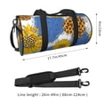 thumbnail image 2 of ZICANCN Vintage Hearts Sunflowers Travel Duffle Bag, Sports Tote Gym Bag Weekenders Bags for Women Men, 2 of 8