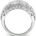 thumbnail image 2 of Sterling Silver Rhodium-Plated Bezel-Set Fancy Cz Ring (Size 7) Made In Thailand qr6919-7, 2 of 5