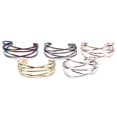 thumbnail image 4 of MesaSe PENGXAING Wholesale Vintage Punk Bracelets Multilayer Geometry Hollow Open Cuff Bangle, 4 of 6