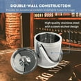 thumbnail image 4 of Lexi Home Etched Stainless Steel Double Wall Ice Bucket, 2L (67.5oz), 4 of 5