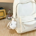 thumbnail image 2 of Casual Schoolbag Nylon Bookbag Multi-pocket Preppy Style Knapsack (Green), 2 of 10