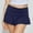 Blue, variant on Womens Mini Skirt Casual Fold Over Low Waist Pleated Tennis Athletic Skorts Ruffle Skirts