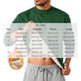thumbnail image 2 of Chiccall Mens Fleece Sweatshirts Crewneck Long Sleeve Solid Pullover Tops Fall Winter Warm Comfy Casual Loose Fit Sweatshirts, 2 of 5