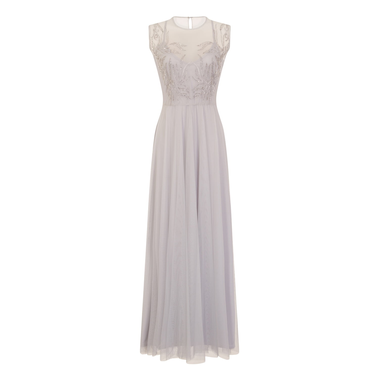 little mistress mesh top maxi dress