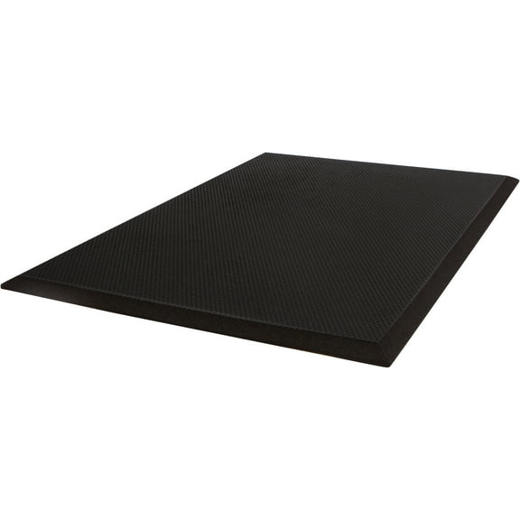 Earth Edge 3' x 5' Black Anti-Fatigue Mat, NBR Premium Foam Kitchen, Garage, Instant Relief