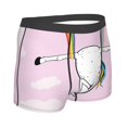 thumbnail image 3 of Disketp Aerial Yoga For Unicorn Men'S Boxer Briefs,Soft And Breathable Cotton Underwear With Comfortflex Waistband, 3 of 9