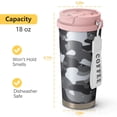 thumbnail image 6 of Camouflage 18oz Double Drinking Coffee Mug – Vacuum Insulated Stainless Steel Travel Cup with Leakproof Lid, 316 Steel Thermos Tumbler for Hot & Cold Beverages, 6 of 6