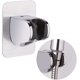 thumbnail image 1 of Soporte universal para cabezal de ducha, diseño que ahorra espacio para una fácil instalación en paredes lisas sin perforar (plástico ABS de grado de ingeniería cromado, 100 % acero inoxidable), 1 of 5