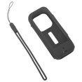 thumbnail image 3 of Funda protectora de silicona para cámara, funda protectora elástica Flexible anticaída para cámara panorámica para Insta360 X3, color negro, 3 of 8