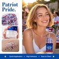 thumbnail image 6 of Red White Blue Hair Glitter Stick, 4th of July American Flag Star Face and Body Glitter, Fourth of July Accessories, Waterproof Glitter Makeup for Women for Football Game(A), 6 of 10