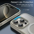 thumbnail image 6 of JETech Magnetic Case for iPhone 16 Pro Max 6.9-Inch Compatible with MagSafe, Translucent Matte Back Slim Shockproof Phone Cover (Natural Titanium), 6 of 6