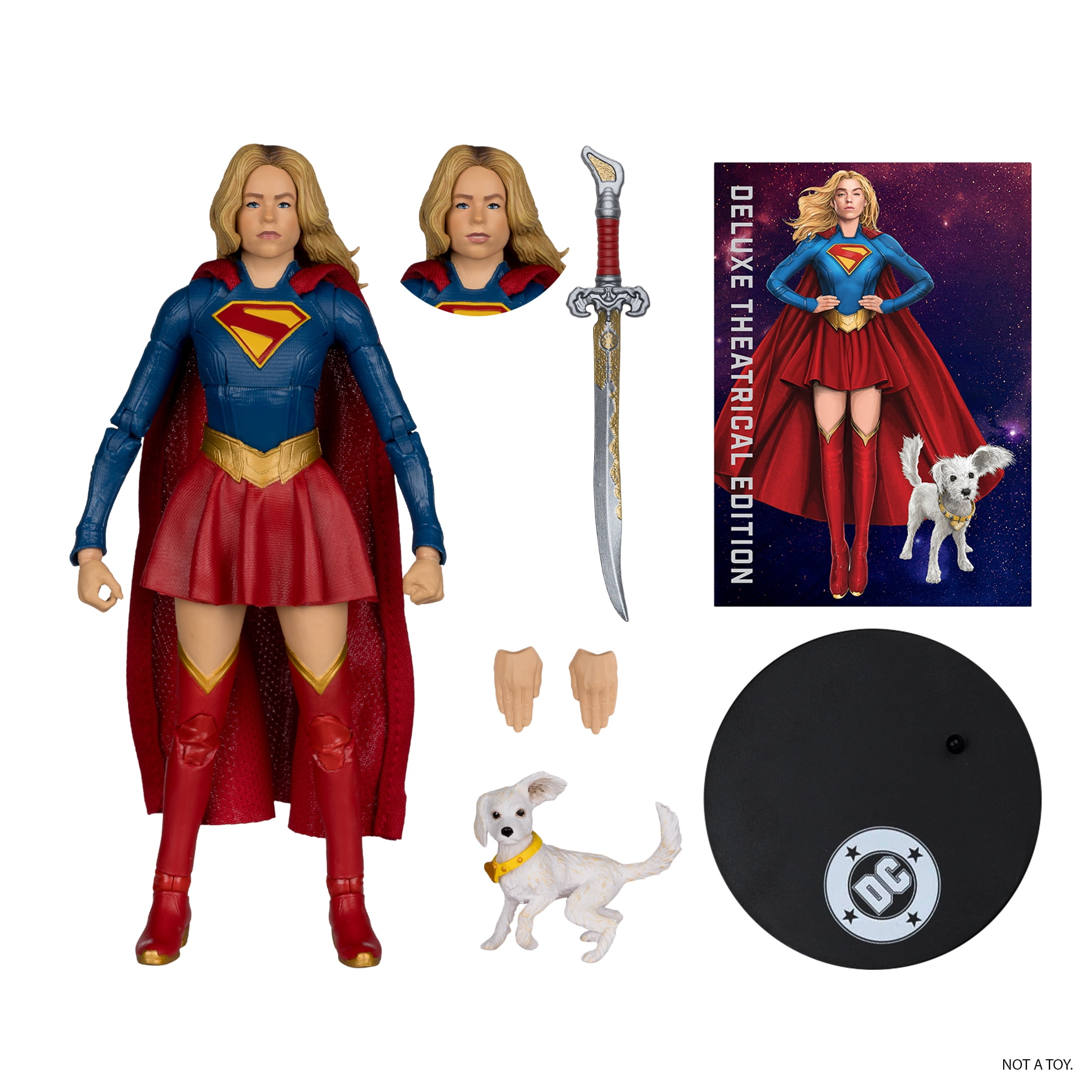 Supergirl and Baby Krypto (DC Multiverse: Supergirl Movie) 7" Action Figure Deluxe Theatrical Edition - McFarlane Toys