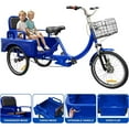 thumbnail image 3 of DEYGIA Adult Tricycle, 20 Inch 3-Wheel Bikes Carrying Passengers and Cargo, Trike for Adults with Front Baskets for Women, Seniors, Men, Low Step-Through Cruiser Bike for Cycling, Outing, Picnic, 3 of 8