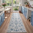 thumbnail image 2 of Alfombra Runner de jinchan, 91 x 305 cm, diseño floral vintage, antideslizante, 2 of 8