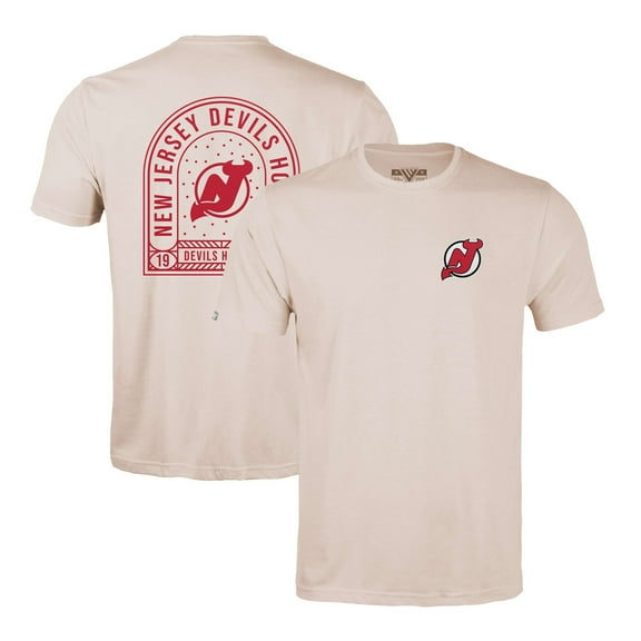 Men's Levelwear Khaki New Jersey Devils Richmond Stained Glass T-Shirt