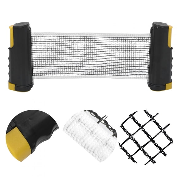 Table Tennis Rack, Wavy Black Red/ Wavy Black Yellow Pong Table Net, Telescopic Table Tennis Net For Indoor Outdoor Games Wavy Black Yellow