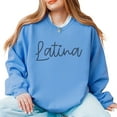 thumbnail image 4 of Embroidered Latina Cursive - Women's Graphic Sweatshirt, 4 of 11