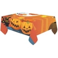 thumbnail image 2 of MYPOP Happy Halloween Pumpkin Cotton Linen Tablecloth Sets 60x120 Inches - Vintage Owl Desk Sofa Table Cloth Cover for Party Decor, 2 of 6