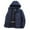 Dark Blue, variant on KIHOUT Fall and Winter Mens Coat Plus Size Men's Fashion Casual Solid Color Pockets Zipper Long Sleeve Hooded Casual Outwear Coat