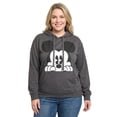 thumbnail image 2 of Women's & Women's Plus Mickey Mouse Hoodie Sweatshirt Pullover Charcoal Gray, 2 of 6