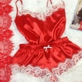 thumbnail image 4 of Maoww Femmes Sexy Dentelle Maille Pyjama Ensemble Bandoulière Réglable Haut et Short, 4 of 9