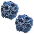 thumbnail image 1 of Wishtip Flores Artificiales De Peonía, 2 Paquetes De Peonías Falsas De Seda Sintética Con Ramos De Flores De Hortensias Para Decoración De Bodas, Hogar, Fiestas, Arreglos Florales, Centros De Mesa, Co, 1 of 5