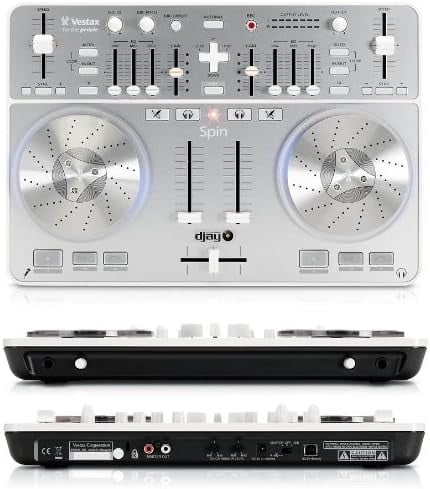 【良品】Vestax DJコントローラー スピン algoriddim djay Pre-Owned vestax spin dj turntable controller compatible with djay