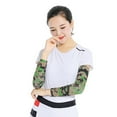 thumbnail image 4 of Summer Face Cover Arm Sleeves Set Women Men Breathable Face Protection Sun Protection Long Arm Sleeves for Camping Cycling Running Mounteering Fishing, 4 of 8