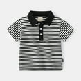 thumbnail image 2 of Boys Polo Shirts Stripes Polo Shirt Boys Casual Blouse Tops Pullover with Short Sleeves 18-24 Months Boys Fashion, 2 of 9